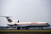 LZ-BTV @ EHAM - Balkan Bulgarian Airlines Tupolev Tu-154B-2 landing at Schiphol airport, the Netherlands, 1987 - by Van Propeller