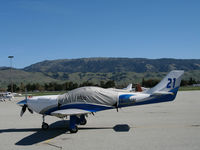 N726DW @ E16 - 2006 Lancair Legacy on visitor's ramp @ South County Airport of Santa Clara County, San Martin, CA (Race #21 for Reno with canopy covered) - by Steve Nation