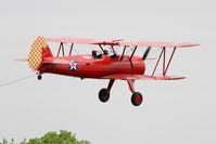 F-HDVD @ LFFQ - Boeing A75N1 (PT-17), On display, La Ferté-Alais (LFFQ) air show 2016 - by Yves-Q