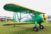 F-AZGR @ LFFQ - Boeing N2S-3 Kaydet (B75N1), Static display, La Ferté-Alais airfield (LFFQ) Airshow 2016 - by Yves-Q