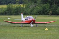 F-BSBZ @ LFFQ - CEA DR-360 Chevalier, Taxiing to parking area, La Ferté-Alais (LFFQ) air show 2016 - by Yves-Q