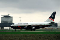 G-BGDC @ EHAM - British Airways Boeing 737-236 taking off from Schiphol airport, 1985 - by Van Propeller