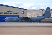 05-8158 @ KBOI - Taxiing on Bravo.  815th Airlift Sq. Flying Jennies, 403rd Airlift Wing, Keesler AFB, MS. - by Gerald Howard