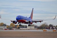 N294WN @ KBOI - Landing RWY 10L. - by Gerald Howard