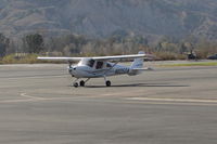 N6050A @ SZP - 2011 Cessna 162 SKYCATCHER, Continental O-200 100 Hp, Light-Sport Aircraft, taxi to Rwy 22 - by Doug Robertson