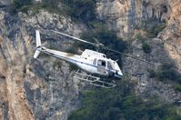 I-FRAT - Elitellina AS350 doing the heavy lifting work at Lake Garda. - by FerryPNL