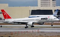 N533US @ KLAX - Northwest B752 about to touch-down in LAX - by FerryPNL