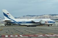 RA-82081 @ KBOI - Taxiing on RWY 10L. Just too big to get on Taxiway Alpha. - by Gerald Howard