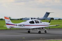 F-HKCK @ LFOA - Cirrus SR20, Taxiing to holding point rwy 24, Avord Air Base 702 (LFOA) Open day 2016 - by Yves-Q