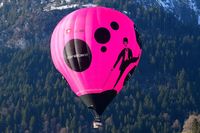 HB-QXC - One of the themes of 40th Festival International de Ballons in Château-d'Oex was Charlie Chaplin, the worldwide known actor lived in Vevey nearby - by Grimmi