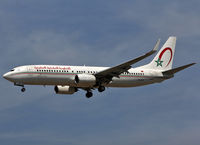 CN-ROY @ LEBL - Landing rwy 25R with additional small 60th anniversary sticker on the rear fuselage - by Shunn311