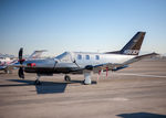 N583CP @ KVGT - TBM-700 parked at North Las Vegas - by Chris Clarke