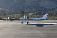 N2977V @ SZP - 1974 Cessna 150M, Continental O-200 100 Hp, takeoff roll Rwy 04 - by Doug Robertson