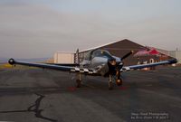 N4591K @ KHLN - Navion at Mustang Mickey's during a smokey sunset. - by Eric Olsen