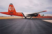 N701AU @ KBOI - On the NIFC ramp. Scanned from a camera photo. - by Gerald Howard