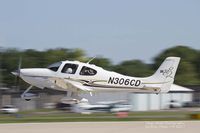 N306CD @ KOSH - Cirrus SR22 departing Airventure. - by Eric Olsen
