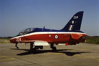 XX224 @ EBST - RAF Hawk T.1W XX226 at EBST eighties - by Guy Vandersteen