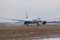 A6-ECG @ LOWW - Then pretty new big 777 rotates in snowy condition - by Hotshot