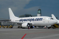 LY-AWG @ LOWW - Leased from bankrupt FlyLAL to the soon bankrupt SkyEurope. That airframe has a coloured history - by Hotshot