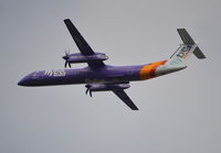 G-JECY @ EGLL - De Havilland Canada DHC-8-402Q departing London Heathrow. - by moxy