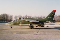 AT05 @ EBST - BAF Alpha Jet AT-05 complete olive green color due to unavailablity of other colours (early nineties) - by Guy Vandersteen