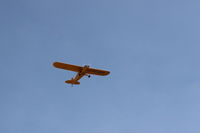 N98399 @ SZP - 1946 Piper J3C-65 CUB, Continental C85 85 Hp upgrade by STC, takeoff climb Rwy 22 - by Doug Robertson