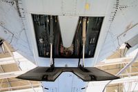 153 @ LFPB - Dassault Super Mystere B.2, Ventral speed brake close up view, Air & Space Museum Paris-Le Bourget (LFPB) - by Yves-Q