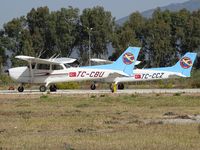 TC-CBU @ LTFB - Selçuk-Efes - LTFB airport (Turkey) and two Cessna of Turkish Aeronautical Association - by Jean Goubet-FRENCHSKY