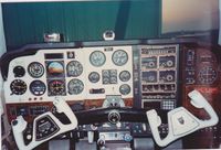 N136TP - Original cockpit of E-1176, circa 1984 - by Tom Carlson