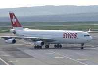 HB-JMD @ VIE - Swiss International Air Lines Airbus A340-300 - by Thomas Ramgraber