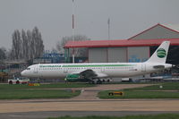 D-ASTM @ EGSH - Emerging from Air Livery hangar in Germania livery - by AirbusA320