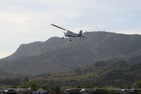 N77239 @ SZP - 1946 Cessna 120, Continental C85 85 Hp, takeoff climb Rwy 04 - by Doug Robertson