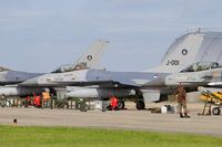 J-001 @ LFRJ - Fokker F-16AM Fighting Falcon, Flight line, Landivisiau Naval Air Base (LFRJ) Tiger Meet 2017 - by Yves-Q