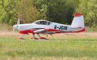 G-JCIH @ EGFH - Visiting RV-7A departing Runway 22. - by Roger Winser