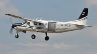 G-SYLV @ EGFH - Resident Grand Caravan operated by Skydive Swansea. - by Roger Winser