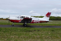 G-BOPC @ EGFH - 161 Warrior II, previously N2124X, Aeros, Staverton Gloucestershire based, seen taxxing in after landing on runway 22. - by Derek Flewin