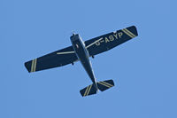 G-ASYP - Aircraft leaving Blackbushe - by Trevor Baker
