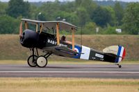 LX-PUP @ LFSI - Sopwith Pup Replica, Landing rwy 29, St Dizier-Robinson Air Base 113 (LFSI) Open day 2017 - by Yves-Q