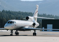 N970S @ KTVL - Dassault Falcon 50 visiting from Florida visiting at South Lake Tahoe Airport, CA. Has since been repositioned to Texas in February 2018. - by Chris Leipelt