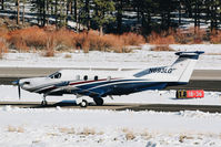 N693LG @ KTVL - 2006 Pilatus PC-12 visiting from Montana at South Lake Tahoe Airport, CA. - by Chris Leipelt