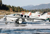N818PR @ KTVL - 2001 Beechcraft A36 Bonanza visiting from Reid Hillview at South Lake Tahoe Airport, CA. - by Chris Leipelt