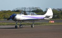 G-YAKC @ EGFH - Resident Yak-52. - by Roger Winser