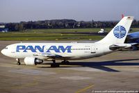 N802PA @ EDDL - Airbus A310-222 - PA PAA Pan Am 'Clipper Frankfurt' - 333 - N802PA - 17.11.1989 - DUS - by Ralf Winter
