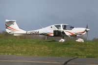 F-HOAA @ LFRB - Diamond DA-40 Diamond Star, Taxiing, Brest-Bretagne Airport (LFRB-BES) - by Yves-Q