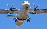 OH-ATG @ EFHK - Norra ATR72 passing closely overhead for landing. - by FerryPNL