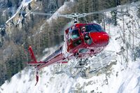 HB-ZVS @ LSEZ - nice backdrop in the Zermatt valley - by Joop de Groot