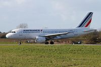 F-GRHQ @ LFRB - Airbus A319-111, U-Turn rwy 25L, Brest-Bretagne airport (LFRB-BES) - by Yves-Q