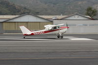 N84567 @ SZP - 1969 Cessna 172K SKYHAWK,  Lycoming O-320-E2D 150 Hp, landing roll Rwy 22 - by Doug Robertson