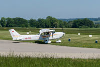 HB-CIE @ LSZG - Taking the short-cut to rwy 06 at grenchen. - by sparrow9