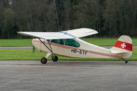 HB-ETF @ LSPL - Back to the hangar at Langenthal-Bleienbach. HB-registered since 1963-07-25.